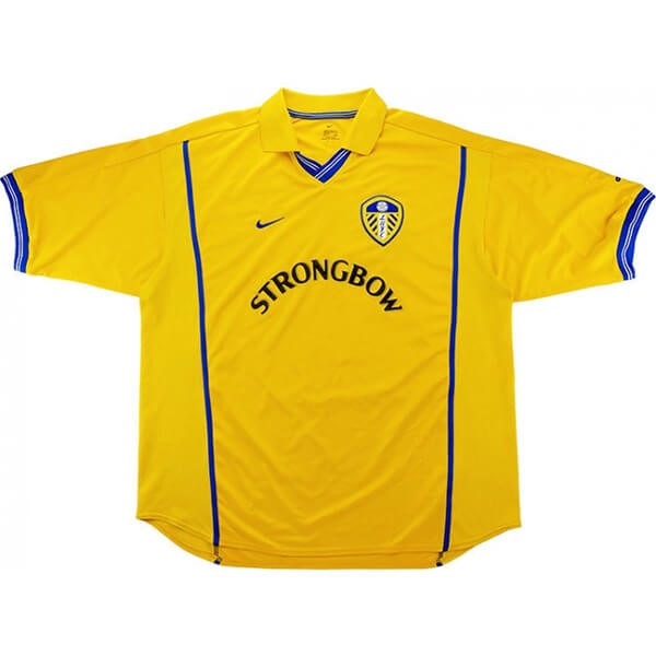 Tailandia Replicas Camiseta Leeds United 1ª Retro 2000 2002 Amarillo